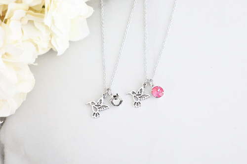 8.5mm | Hummingbird Charm Necklace | One Piece