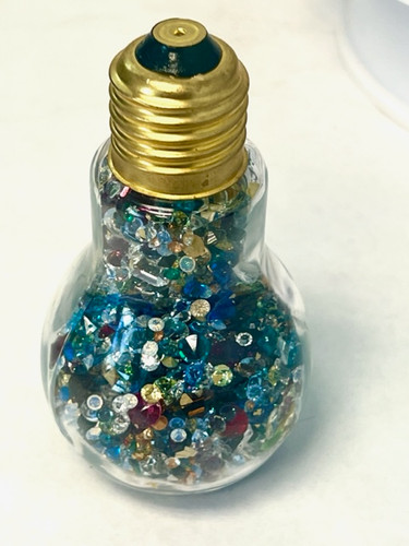 Crystal Light Bulb-Home Decor-Unique Gift-1000 crystals 