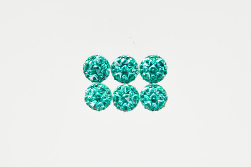 8.5mm | Turquoise Patterned Element | 6 Pieces