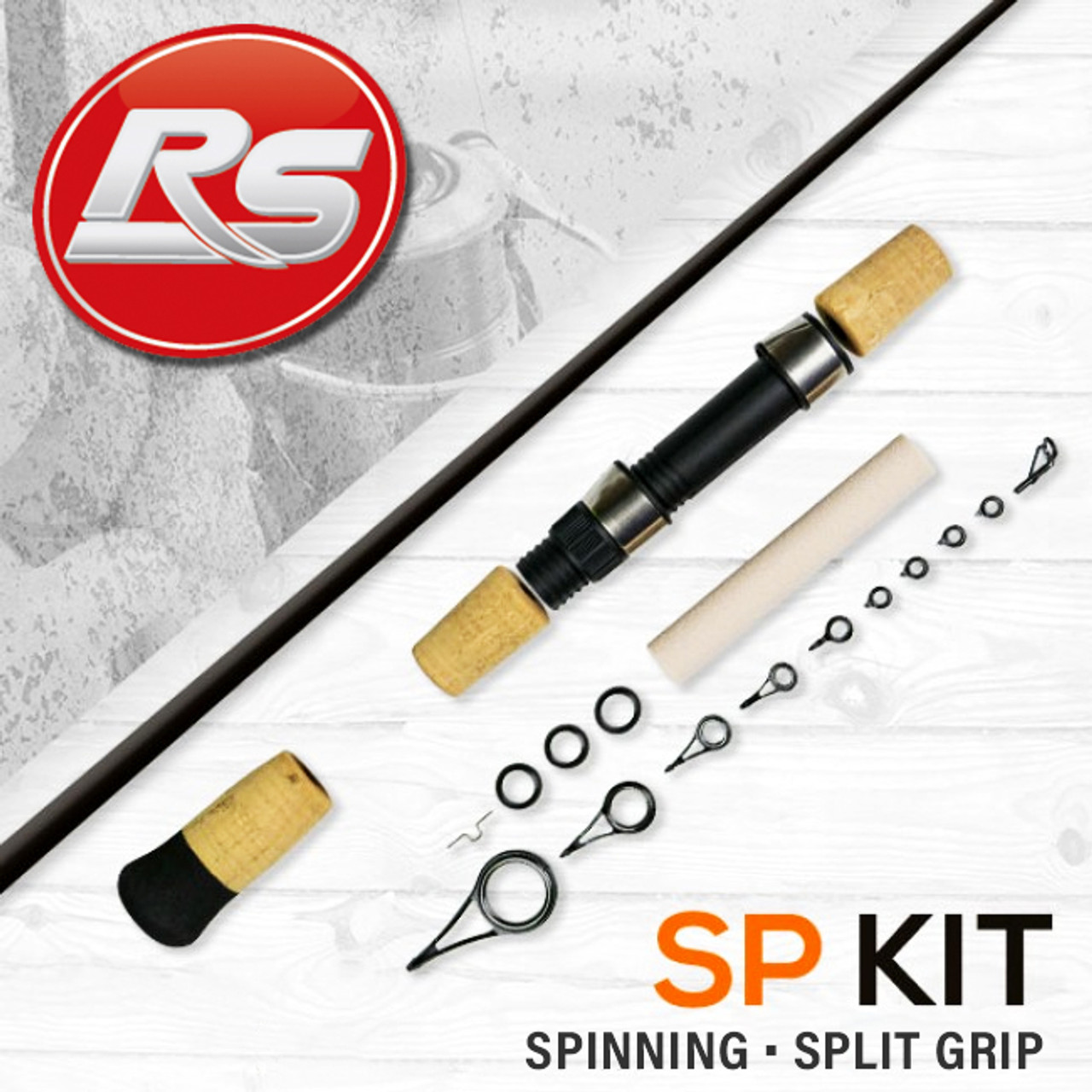 5 PCs Black EVA Fishing Rod Handle Rubber Cork Butt Repair Grip or  Replacement