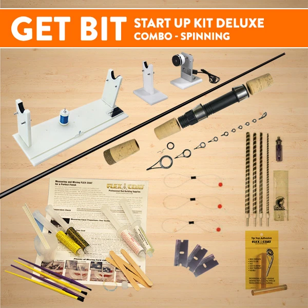 Start Rods Bit Get Bit Start Up Kit Deluxe Combo - Spinning - Get Bit Outdoors