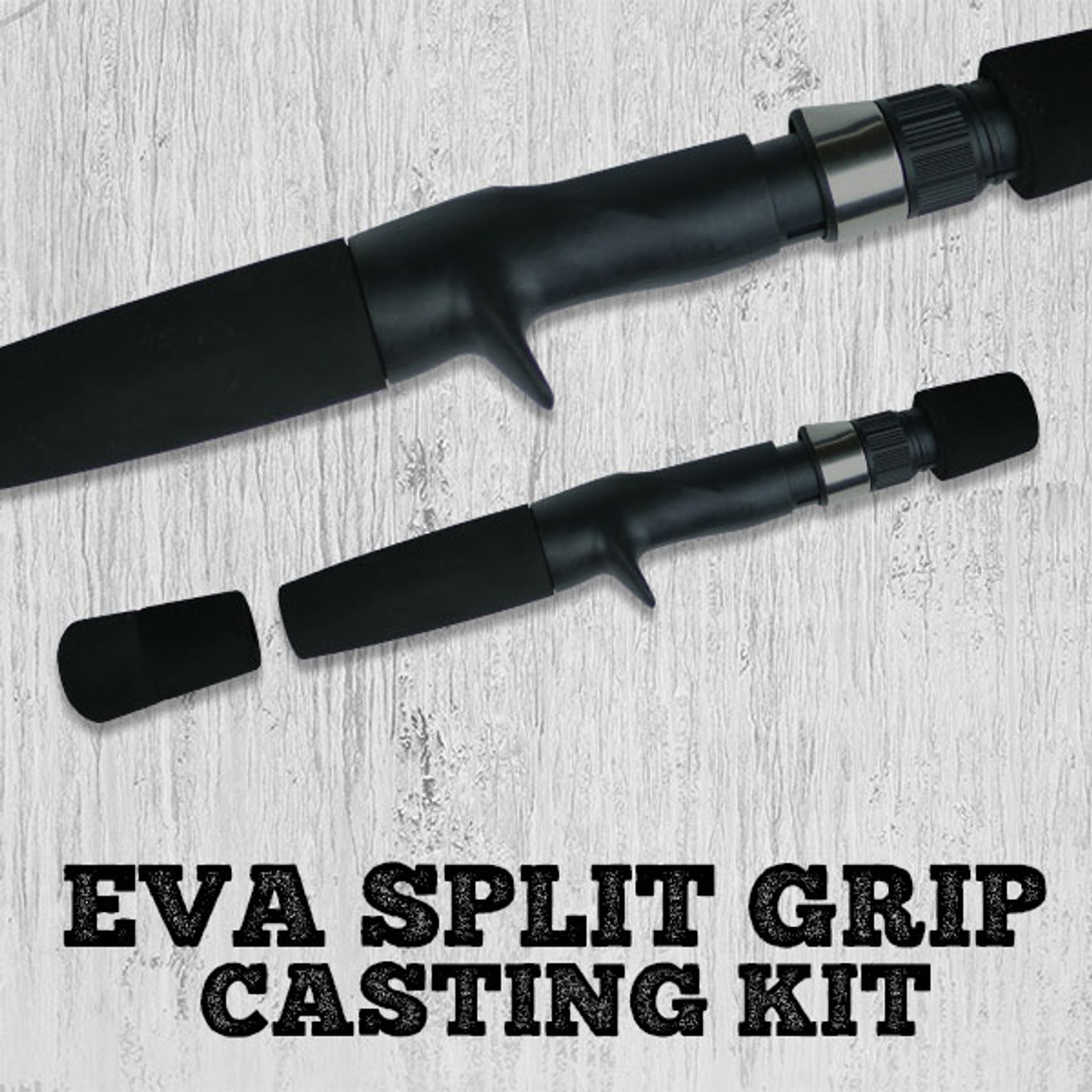 EVA Snow Camo Split Grip Set for Casting Rods