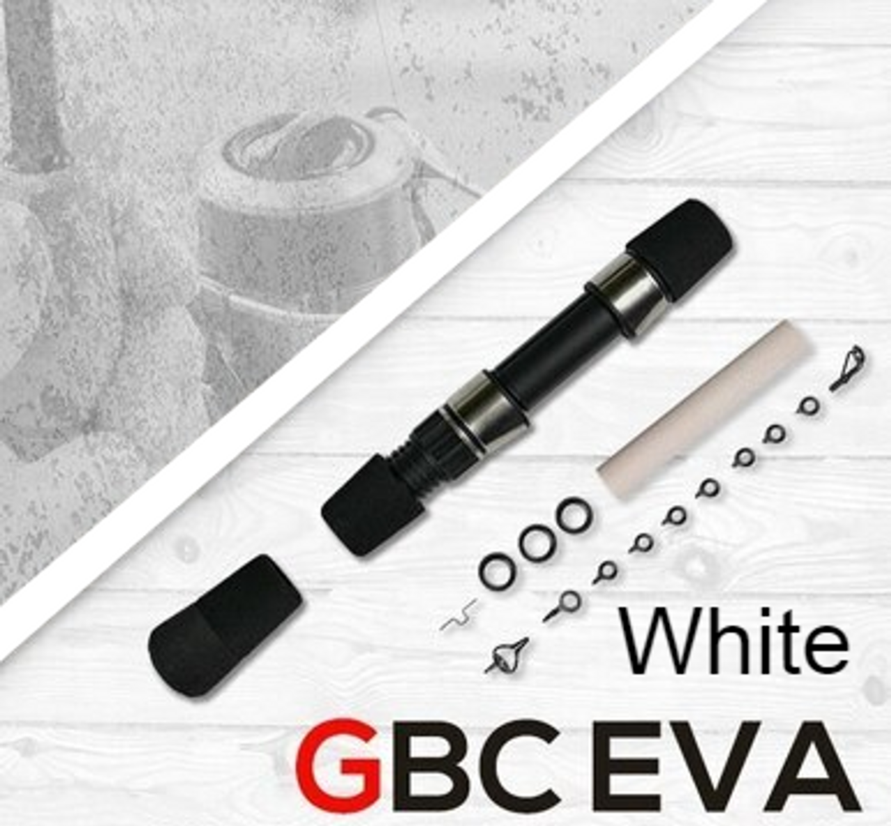 GBC 7'0 White M Spin Kit - Split Grip EVA - Get Bit Outdoors