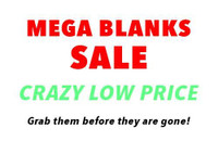Mega Blanks Sale - Up to 75% Off!