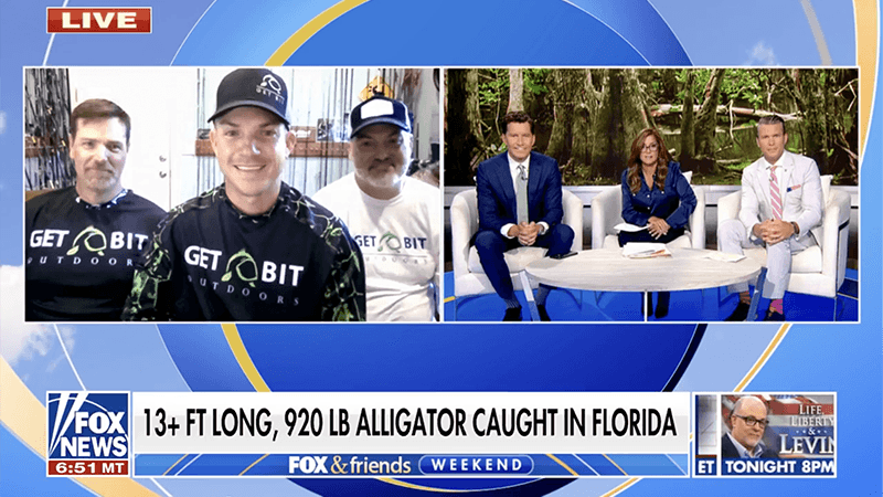 Fox & Friends: Get Bit Outdoors' four-hour fight with a record gator