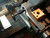 mount for Dremel rotary tool in pool cue repair lathe