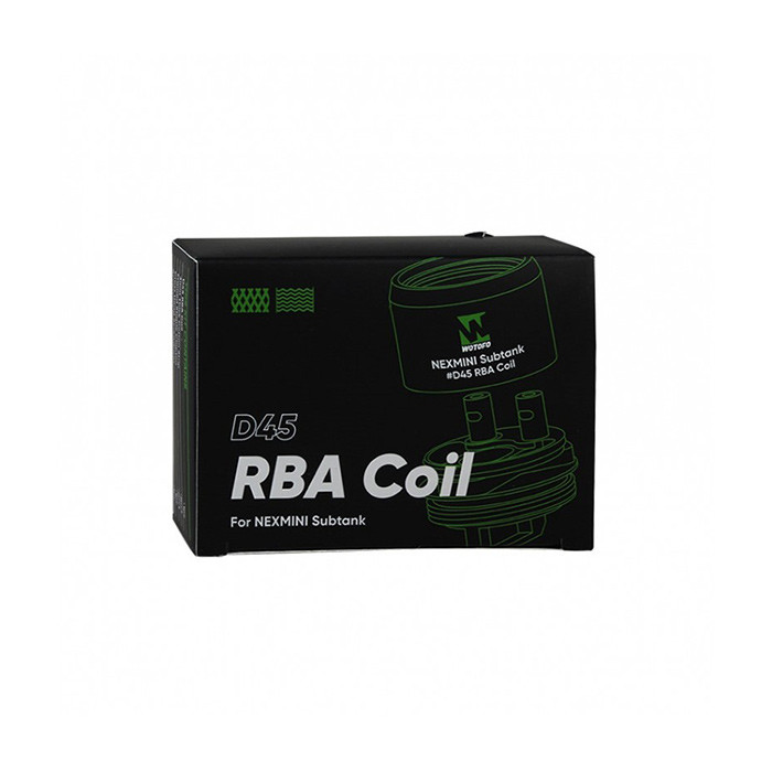 Sub Tank Mini Rba Wotofo nexMini SubTank D45 RBA Coil | $12.99 - Budget Vapors