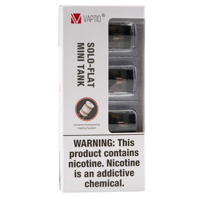 Vaptio Solo Flat Mini Replacement Pods | Budget Vapors Vaptio Solo Flat Mini Replacement Pods | Budget Vapors