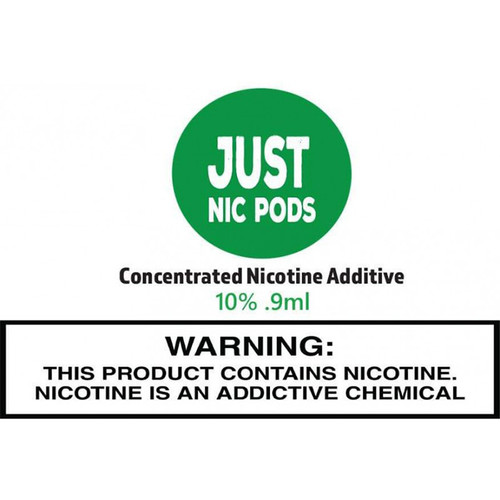 Just Nic Pods Nicotine Nic Tubes 0.9ML 10% (Green)