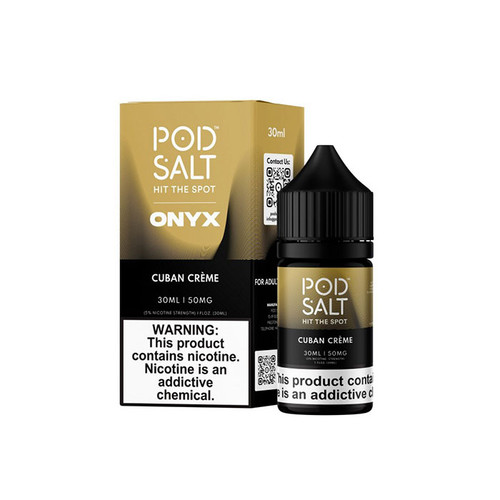 Pod Salt Onyx Cuban Creme 30ML