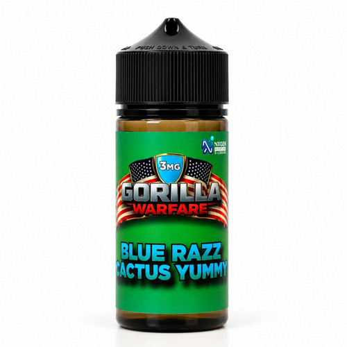 Gorilla Warfare Blue Razz Cactus Yummy (Nixodine) 100ML