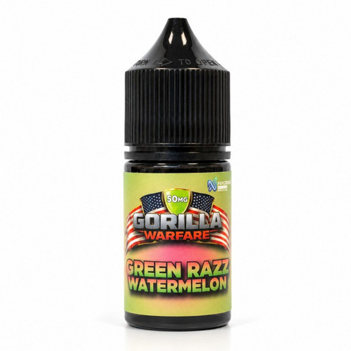 Gorilla Warfare Salt Green Razz Watermelon (Nixodine) 30ML