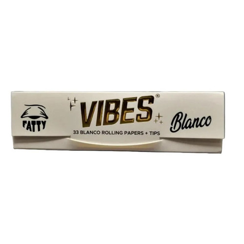 Vibes Rolling Paper Tips Fatty Blanco