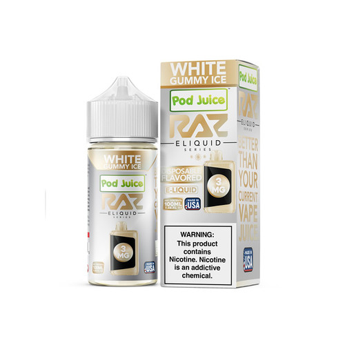 RAZ x Pod Juice White Gummy Ice 100ML