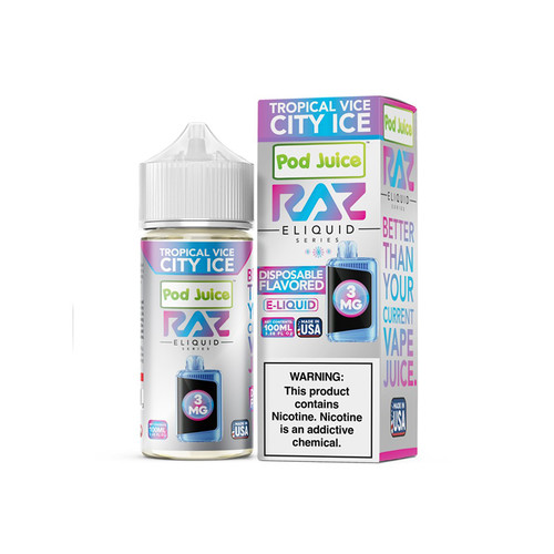 RAZ x Pod Juice Tropical Vice City 100ML