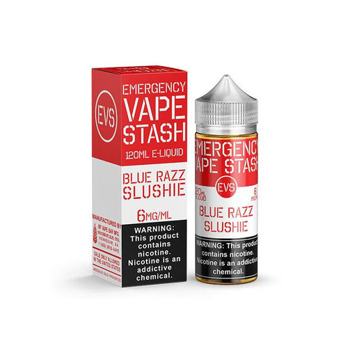 Emergency Vape Stash Blue Razz Slushie 120ML