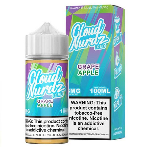 Cloud Nurdz ICED Grape Apple 100ML Cloud Nurdz ICED Grape Apple 100ML