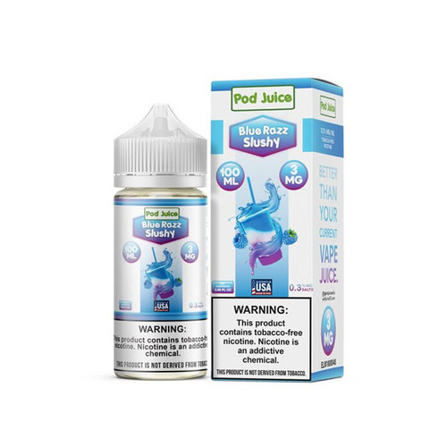 Pod Juice Blue Razz Slushy 100ML