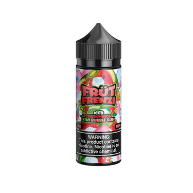 iced fruit pop vape juice Frut Frenzi - Strawmelon Kiwi Bubble Gum | 100ML Same Day Vape Delivery 7000 Puffs Vape Flavour:Pear Loquat