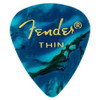 Fender 351 Premium Celluloid Guitar Picks 12-Pack - Ocean Turquoise - Thin