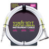 Ernie Ball Straight-Angle Instrument Cable - White 10 Ft.