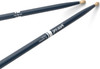 Promark American Hickory Classic 5B Drumsticks, Acorn Tip, Blue 