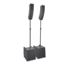 LD Systems CURV500 Portable Array System Power Set Including Distance Bars, Speaker Cables & Satellite Carrying Bags