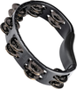 Meinl HTMT1BK Headliner Series Tambourine - Single Row Steel Jingles, Black