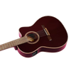 Ortega Performer Series Thinline Classical-Electric Guitar – Stained Red Gloss