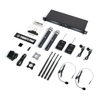 Phenyx Pro PTU-7000 UHF Wireless Mic System - 2 Handheld, 2 Bodypack Mics