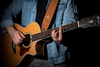 Ortega 2-Layer Byzantine Leather Guitar/Bass Strap