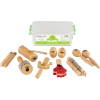 Nino Percussion Classroom Set  - 10-piece Wooden Rhythm Set in Storage Container