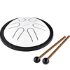 Nino Mini Melody Steel Tongue Drum - 6" - White