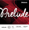 D'addario Prelude Violin String Set, 4/4 Scale, Medium Tension