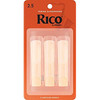 Rico Tenor Sax Reeds - Strength #2.5 - 3-pack