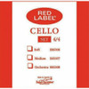 Red Label Super Sensitive Steelcore 4/4 Cello Strings: Set
