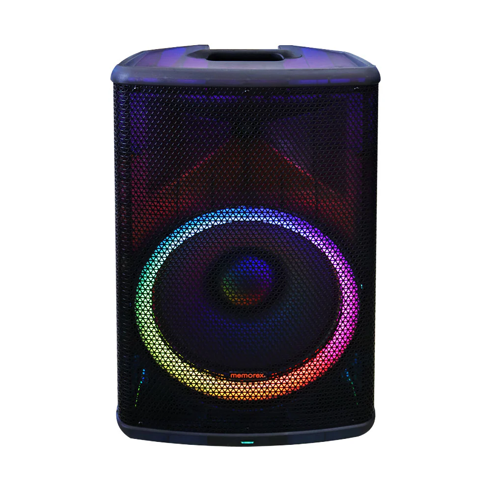 Memorex Party Bluetooth Speaker w Lights 15