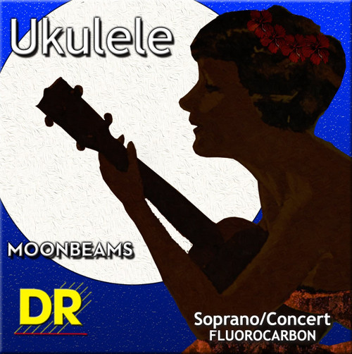 DR Moonbeams Fluorocarbon Soprano/Concert Ukulele Strings UFSC