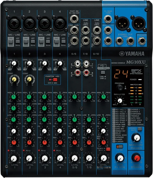 Yamaha MG10XU Analog Mixer With Effects  - 10-Channel