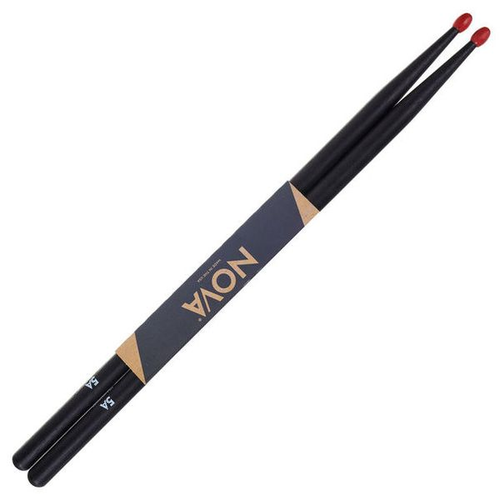 Nova Hickory Drumsticks - 5A Nylon, Black Finish