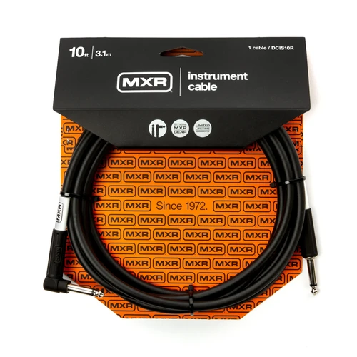 MXR Standard Series Instrument Cable - Right-Angled to Straight - 10'
