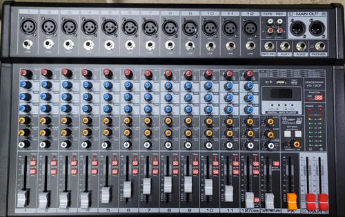 Zenderman KG-120F 12 channel Mixer w/USB & Bluetooth Compatibility