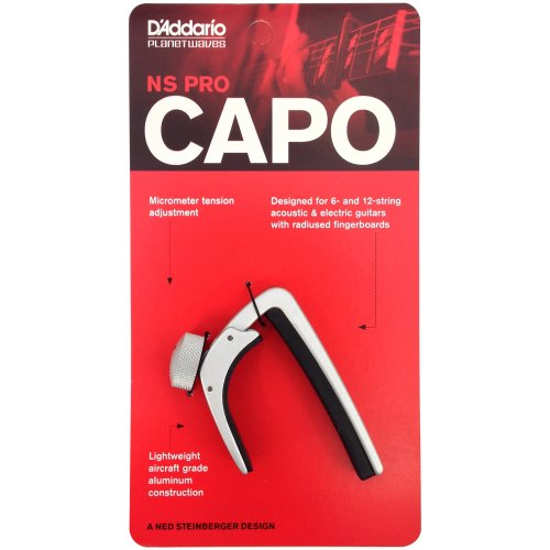 D'Addario Pro Capo for Acoustic and Electric Guitar - Silver