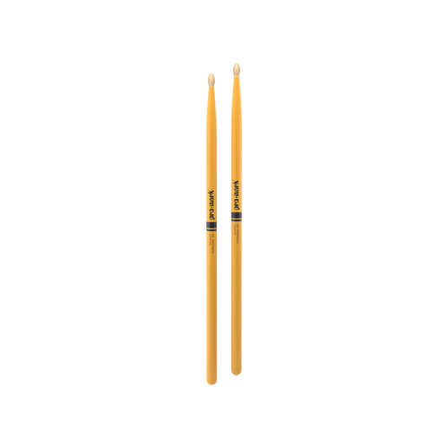 ProMark Classic Forward Painted Hickory Drumsticks - 5A Wood, Yellow ProMark Classic Forward Painted Hickory Drumsticks - 5A Wood, Yellow