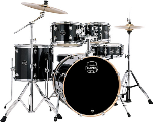 Mapex Venus 5pc Drumset - Black Galaxy Sparkle