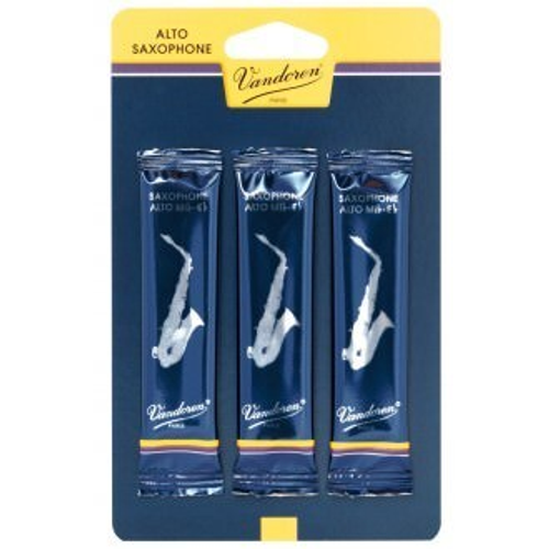 Vandoren SR213 Alto Saxophone Reed - Strength# 3.0 - 3 pack