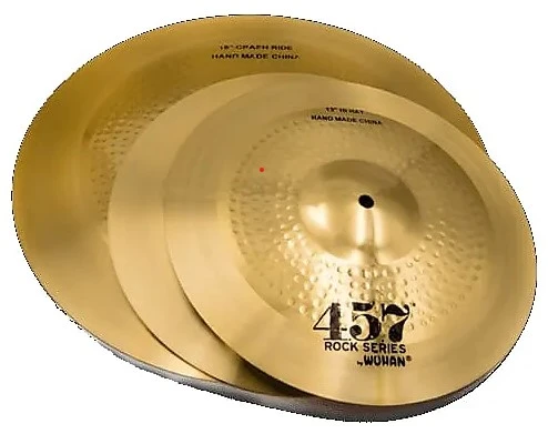 Wuhan 457 Rock Brass Cymbal Pack - 13"HH / 18"CR