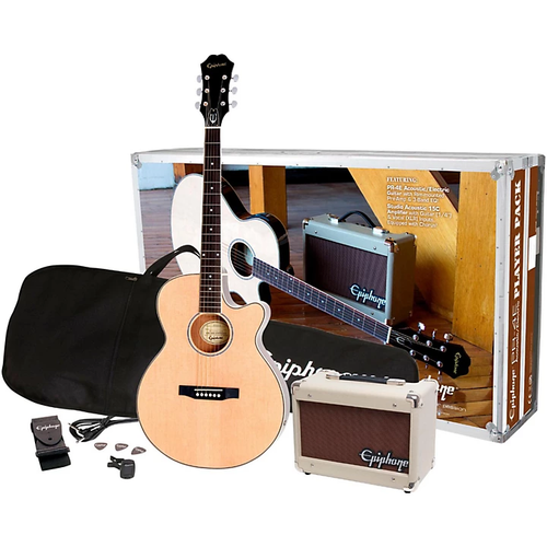 Epiphone PR4E Acoustic Electric Guitar Pack
