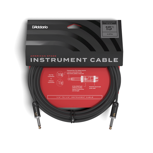 D'Addario American Stage Series Cables are designed to reproduce the natural tones of your instrument with zero interference. With audiophile quality wire, which is made in the USA, the low 28pF/ft. capacitance is the sweet-spot for uncolored tone and the 22AWG oxygen-free copper conductor provides exceptional signal transfer. Full coverage comes from using 95% tinned copper braiding, eliminating handling noise and rejecting interference. Using only the finest materials, custom designs, and precision USA manufacturing methods, American Stage delivers a professional performance cable. The result is pure, natural tone guaranteed for life