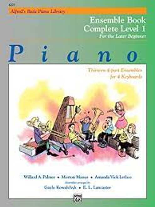 Alfred's Basic Piano Library - Ensemble bBook Complete Level for the later beginner